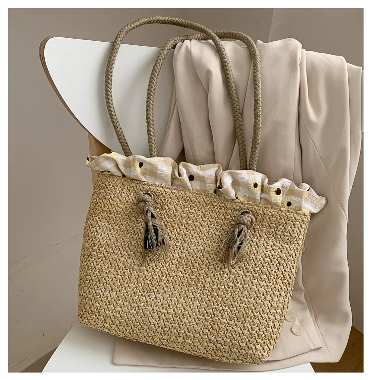 Sac bandoulière femme en paille