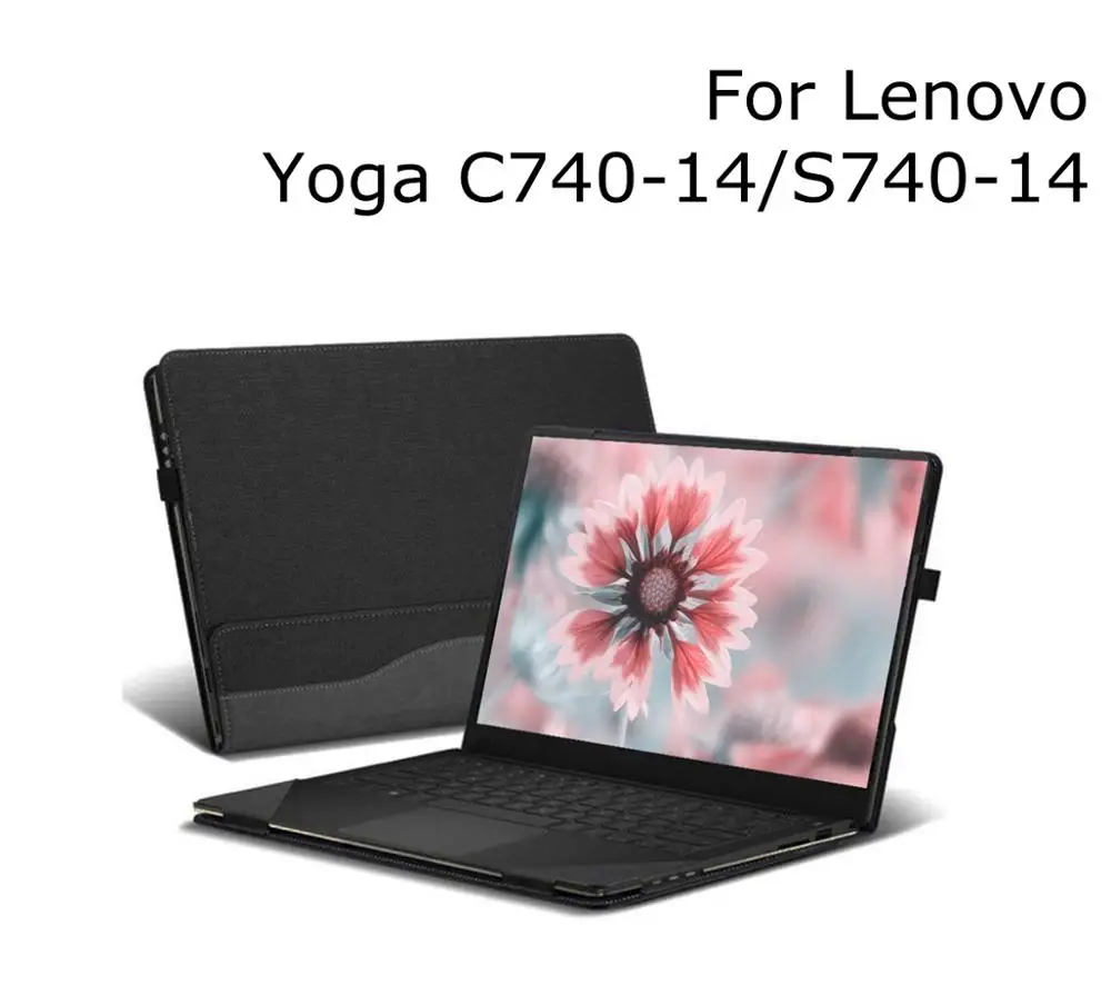 Чехол из искусственной кожи для Lenovo Yoga C740 14 дюймов защитный жесткий чехол-книжка