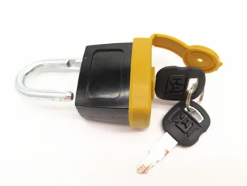 

For Caterpillar CAT PADLOCK WITH KEY 5P8500 2462641 FUEL CAP INCLUDES COVER Free Shipping