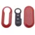 Xinyuexin Remote Flip Key Shell Case Car Key Pad для Fiat 500 Panda Punto Bravo Замена Ключа Case 3 Кнопки Резиновая Кнопка Pad