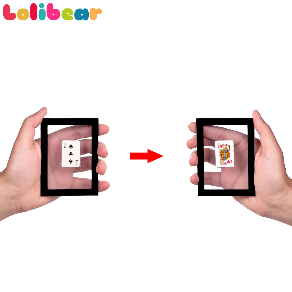 CardChangingFrameMagicTricksStageCloseupMagiaCardAppearing