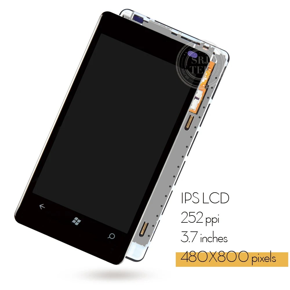 ЖК дисплей Srjtek для Nokia Lumia 800 сенсорный экран с рамкой дигитайзер в сборе запасные