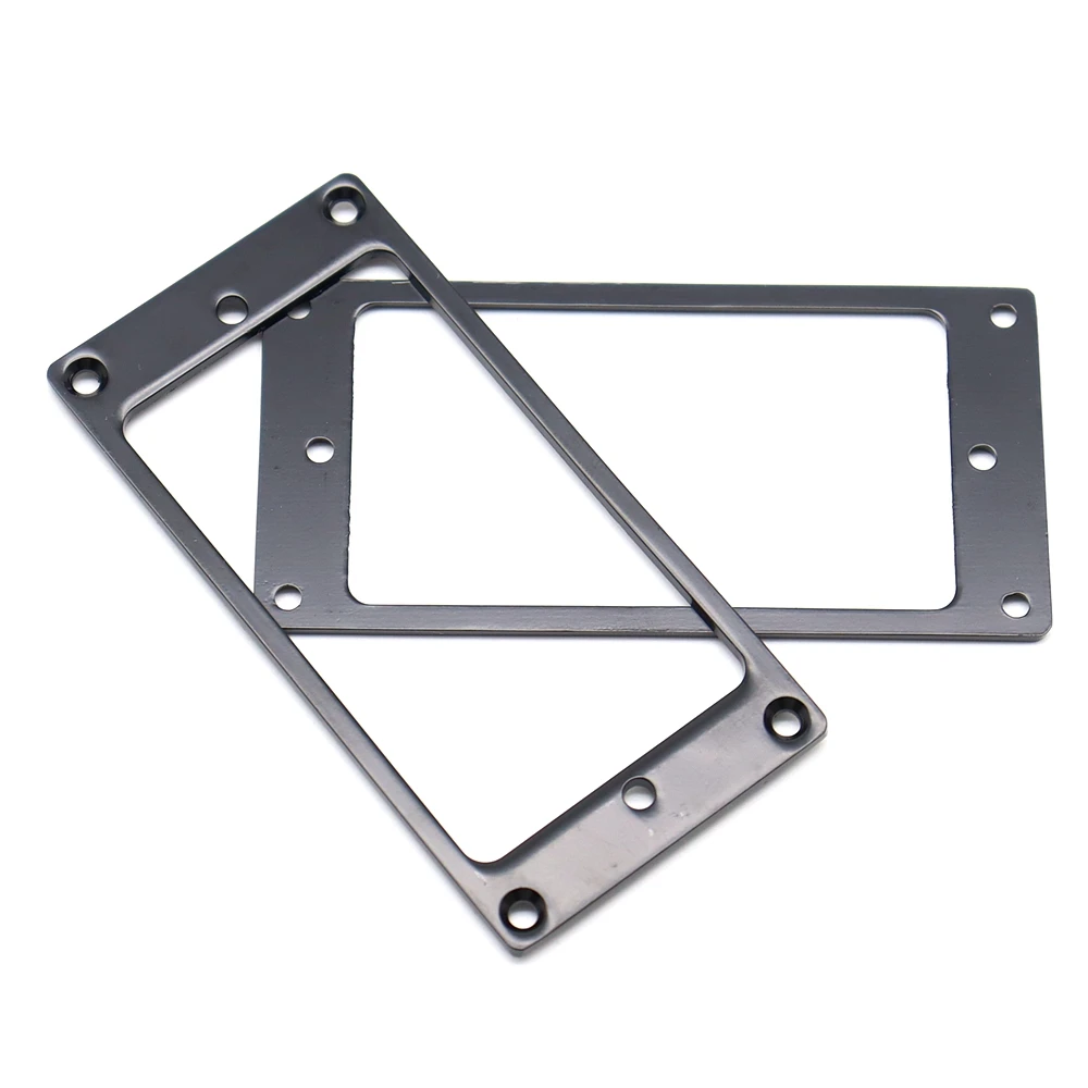 2 Stück Gitarren-Tonabnehmerring-Abdeckrahmen, flache Metall-Tonabnehmer-Montageringe, 2 x 2 mm, für LP/SG-Gitarre – Detail 8