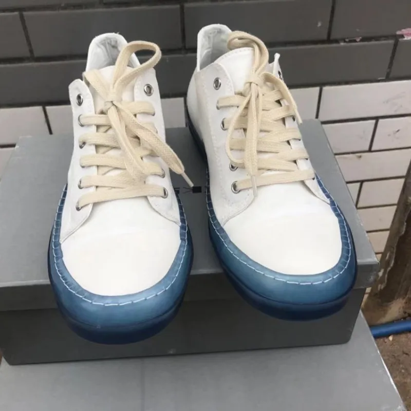Mens Canvas Shoes Trainers Lace Up Round Toe Casual Platform Boots 45 Breathable Summer Low Cut Skateboard Sneakers Joggers 2