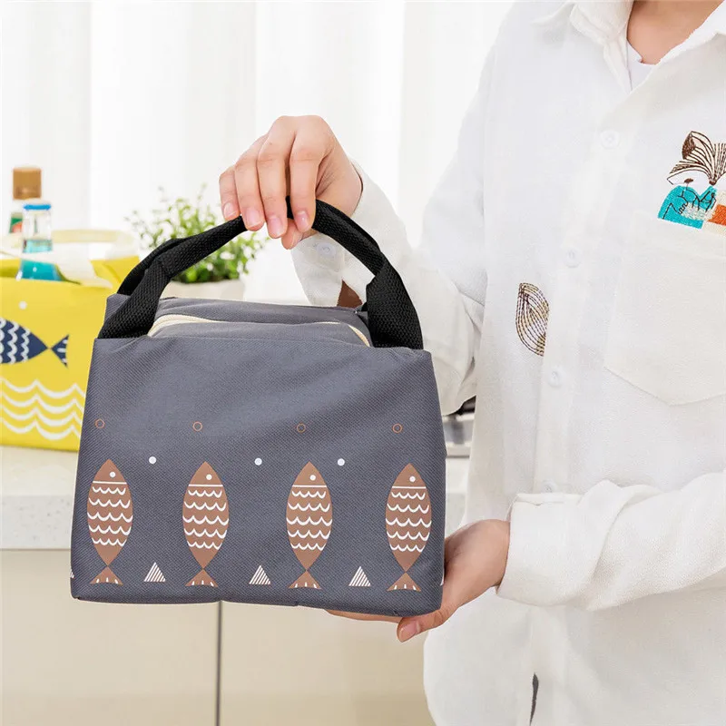 1х портативный Термоизолированный кулер Bento сумка для обедов Tote хранения пикника