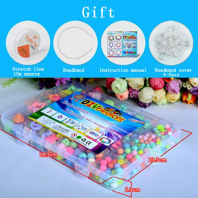 700Pcs/set 24 Grid Colorful Beads Creative Toys For Girls Jewelry DIY Handmade Making Puzzle Kit Arts And Crafts Children Toy 5