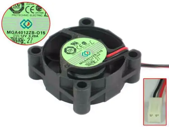 

Magic MGA4012ZB-O15 DC 12V 0.20A 40x40x15mm вентилятор охлаждения сервера