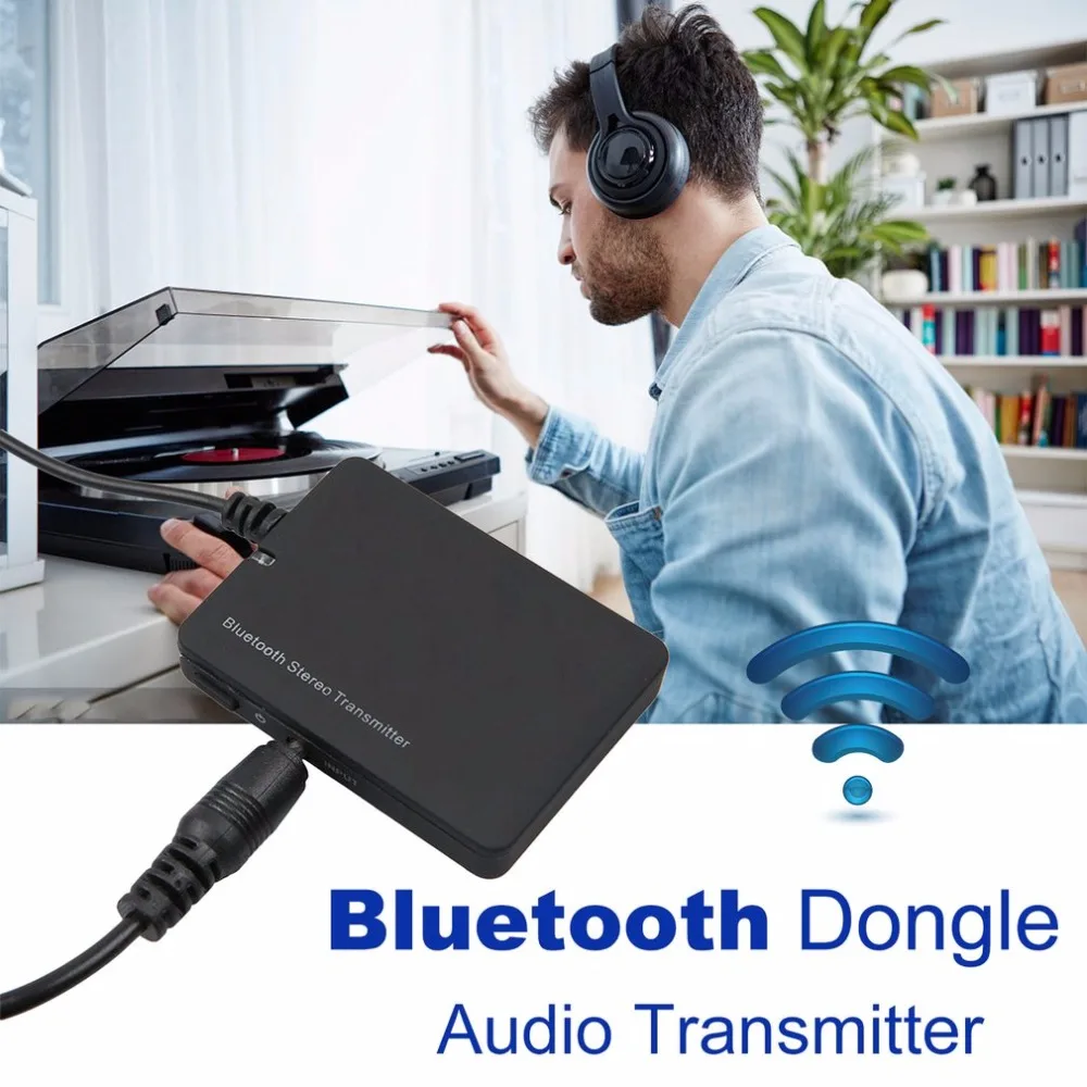 Беспроводной передатчик Bluetooth мини Bluetooth аудио передатчик 3,5 мм A2DP стерео Dongle адаптер для iPod ТВ Mp3 Mp4 PC Динамик