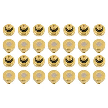 

HOT 30 Pieces Brass Misting Nozzles Garden Spray Misting Nozzle for Landscaping, Cooling, Garden Watering System
