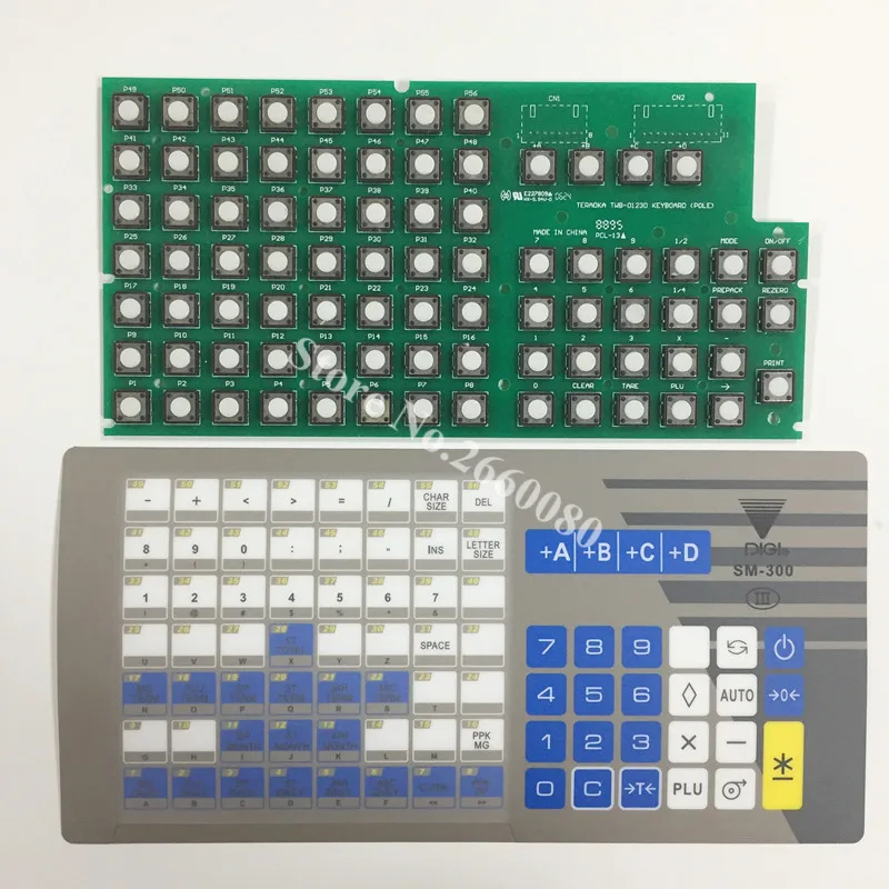 Sm300 Tastiera E Foglio Chiave Circuiti Interni Pellicola Tastiera Circuito Interno Per Digi Sm300P Sm80Xp Scale Accessoriess