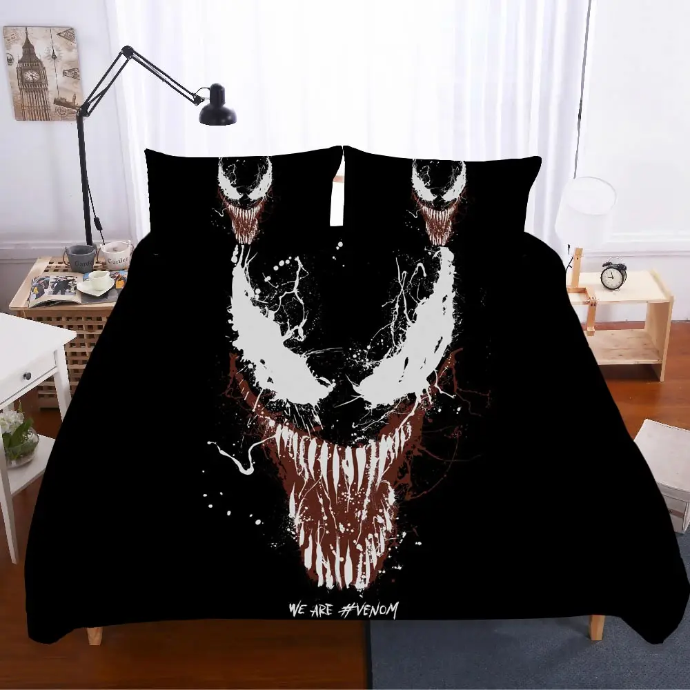 Домашний текстиль постельное белье Venom Ropa De Cama свадебный подарок Sabanas 3d комплект постельного белья королевского размера Lencol Cama Casal Cat постельное белье поплин