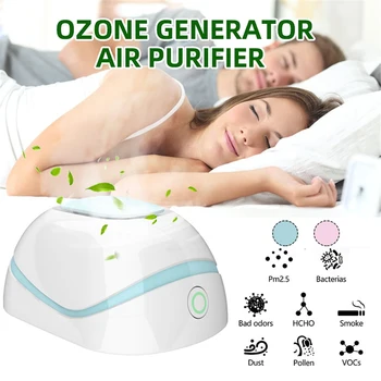 

Portable Mini Ozone Generator Deodorizer Air Purifier USB Rechargeable Fridge Cabinet Bedroom Purifier Small Space Clear Odor