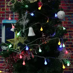 5м 50 светодиодный Свадебные гирлянды рождественское освещение светодиодный Глобус гирлянда лампа светодиодный Сказочный свет шнура