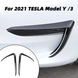 Couverture de phare antibrouillard avant pour Tesla Model 3, cadre de décoration extérieure pour 2020 2021 