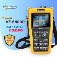 VF-6800 localizador de satélite suporta totalmente DVB-S/DVB-S2 dvb-t/t2 DVB-C/c2 mpeg2/mpeg4 inglês árabe idiomas lcd tela satélite
