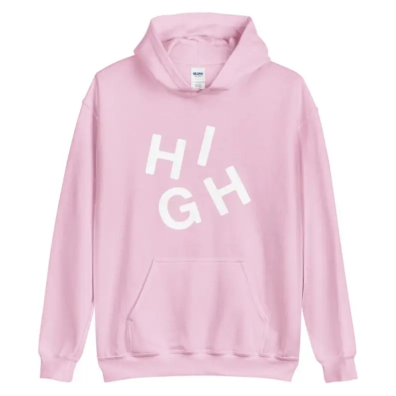 Sugarbaby High Funny Graphic Hoody Sweatshirt Aesthetic Outfit Fashion Women Cotton Sweater Long Sleeved Casual Tops Drop Ship