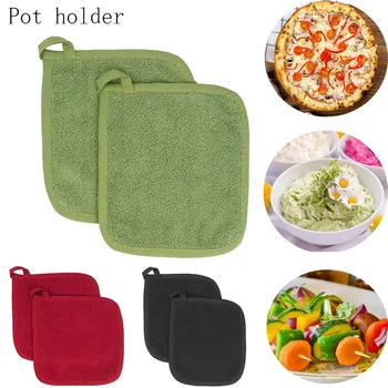 

1pc Pot Holders Cotton Heat Resistant Potholder Pot Holder Hot Pads Table Placemat Kitchen Accessories Mats & Pads Modern Square