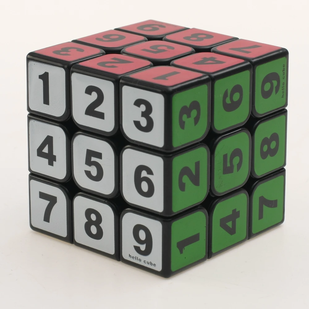 Zcube Sodoku 3x3x3 волшебный куб для мальчиков, игрушка без наклеек, головоломка, нео куб, судоку, волшебный куб пазл игрушки для соревнований