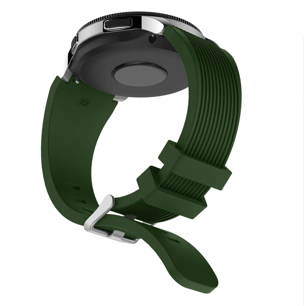 22 мм мягкий силиконовый ремешок для часов для samsung galaxy Watch 46 мм gear S3 Frontier спортивный сменный Браслет умные аксессуары