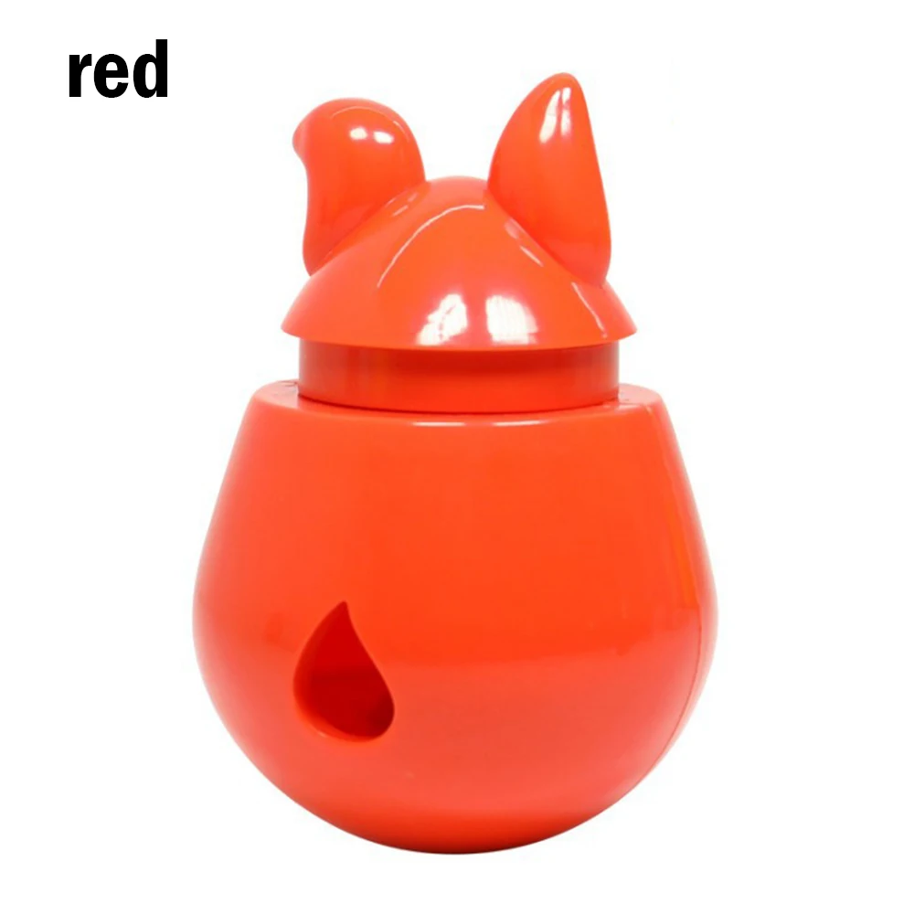 Красный Интерактивная игрушка для собак, кошек, IQ Treat Ball, умнее, игрушки для домашних животных, пищевой шар, дозатор для еды, для кошек, игры, тренировочные шарики, товары для домашних животных - Цвет: Красный