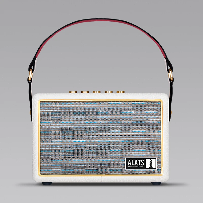 Портативный сабвуфер Bluetooth 5,0 гитара акустическая система ВЧ/бас/громкость Регулируемый динамик Мода HiFi аудио стерео громче динамик - Цвет: Бежевый