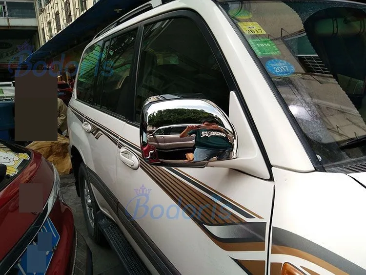 Для Toyota Land Cruiser 100 LC100 Lexus LX470 1998-2007 накладка на дверное зеркало с светодиодный хромированной лампой аксессуары для стайлинга автомобилей