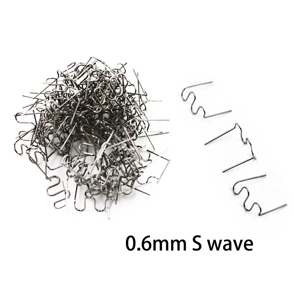 

100Pcs Precut 0.6mm-0.8mm Hot Wave Flat Staples Thermal Staples Stainless For Plastic Stapler Repair Welder repair tool