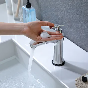 

2 IN 1 Function Automatic Sensor Faucet Soap Dispenser Touchless Induction Basin Faucet Stainless Steel Wash Basin Sensor Tap