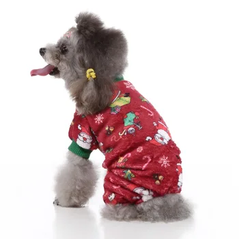 

Fleece Dog Pajamas Jumpsuit Winter Dog Clothes Christmas Warm Jumpsuits Coat For Small Dogs Puppy Dog Cat Clothing Jumpsuits 3