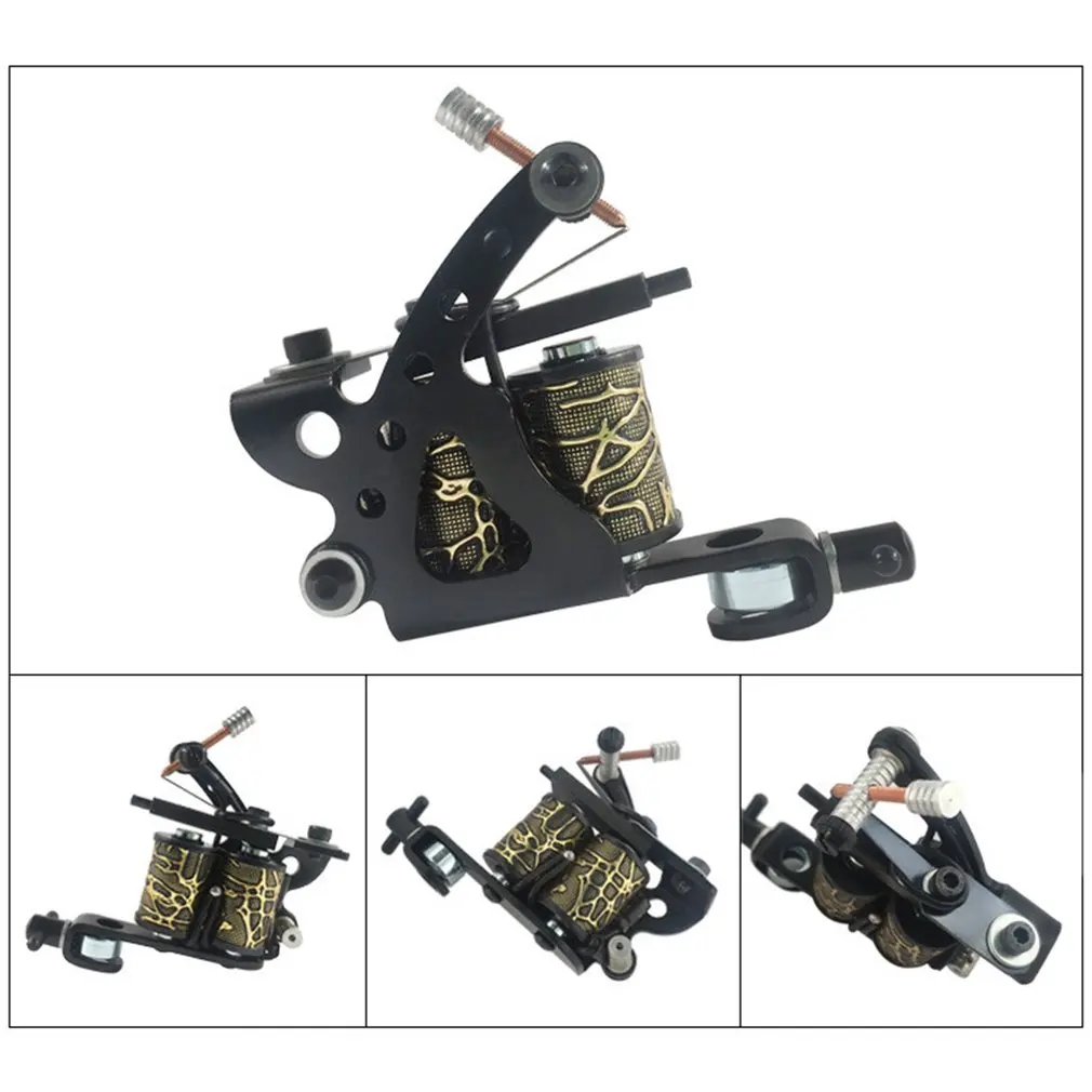 

Starter Tattoo Machine Kit Set 1 Coils Guns Colors Pigment Inks Sets Black Power Tattoo Beginner Grip Kit