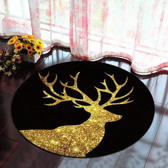 RFWCAK 3D Sea Beach Round Carpet Computer Chair Pad Living Room Mat Kids Room Bedroom Anti-slip Rug Tapete Para Sala Home Decor 9