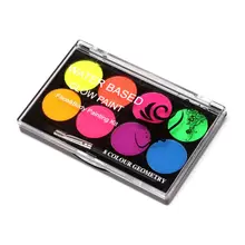 1 Box 8 Colors Drawing Pigment Water-Soluble Non Toxic Body Painting Makeup Painting Pigment