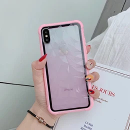 HUANQING градиентный Алмазный чехол для iPhone 11 Xr XS Max 8 7 6 Plus прозрачный силиконовый чехол Роскошный мягкий ТПУ чехол для телефона - Цвет: 3