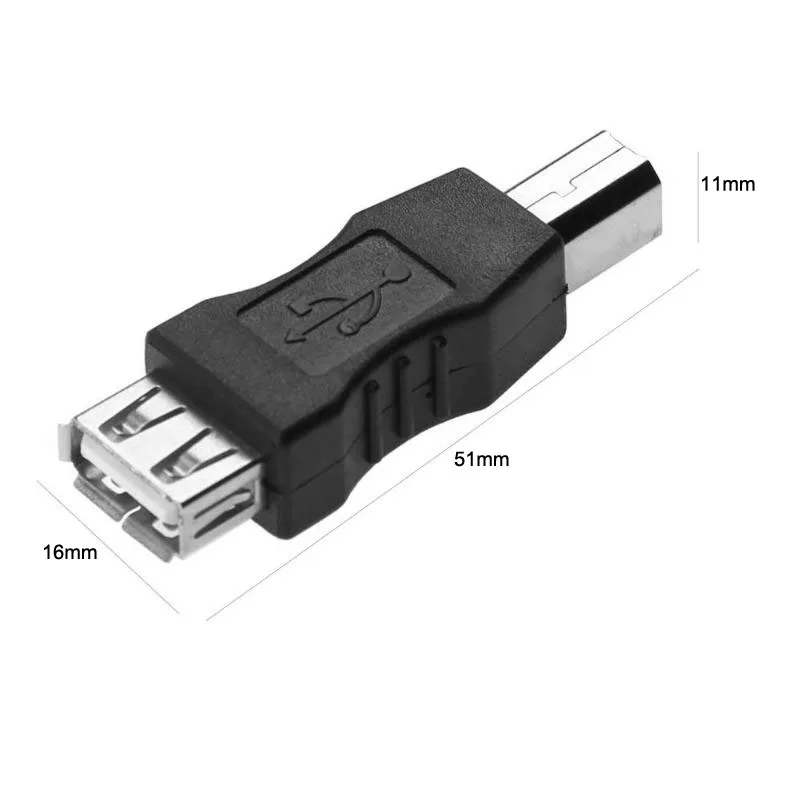 

5pcs USB 2.0 A Female to USB B Print Male Adapter Converter