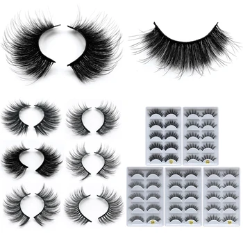 

5 pairs/box Natural False Eyelashes Long Lash Makeup Beauty Imitation 3D Mink Eyelashes Thick Fake Lashes 6D Eyelash Extension