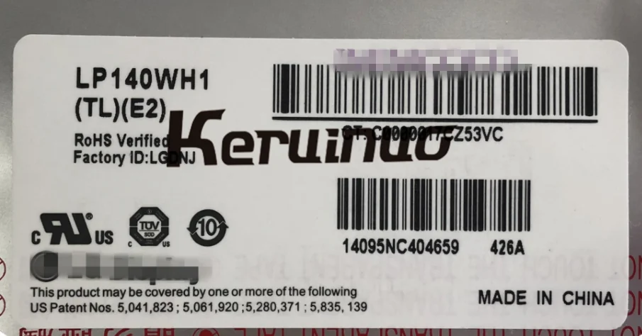 LP140WH1-TLE2 подходит B140XW01 V.8 V.6 LTN140AT07 LTN140AT02 LTN140AT16 для LENOVO IMIMCOCO G475AX G400 M495 G490 E46L Z465 G410