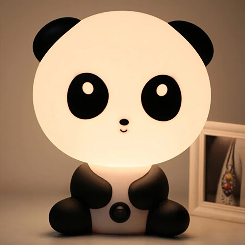  EU/ US Plug Animal Reading Table Lamps For Children LED Night Light Cartoon Panda Unicorn Bedroom B - 33002826914