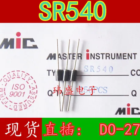 10 шт. SR540 MIC 5A40V DO-27 SB540 | Электронные компоненты и принадлежности