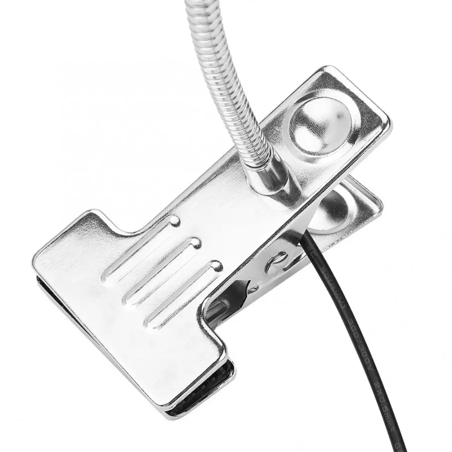 LED Aquarium Lamp Clip-on Type Flexible Freshwater Planted Tank Lights with Gooseneck 220V Extendable Brackets Fishbowl Lights