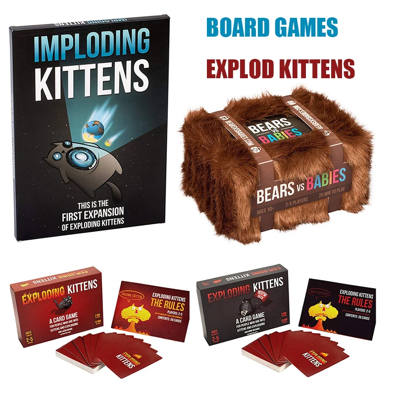 

Adult Board Games NSFW Edition Kitten Original Edition Family Party Strategy Explode Fun Cards Game Child Toy