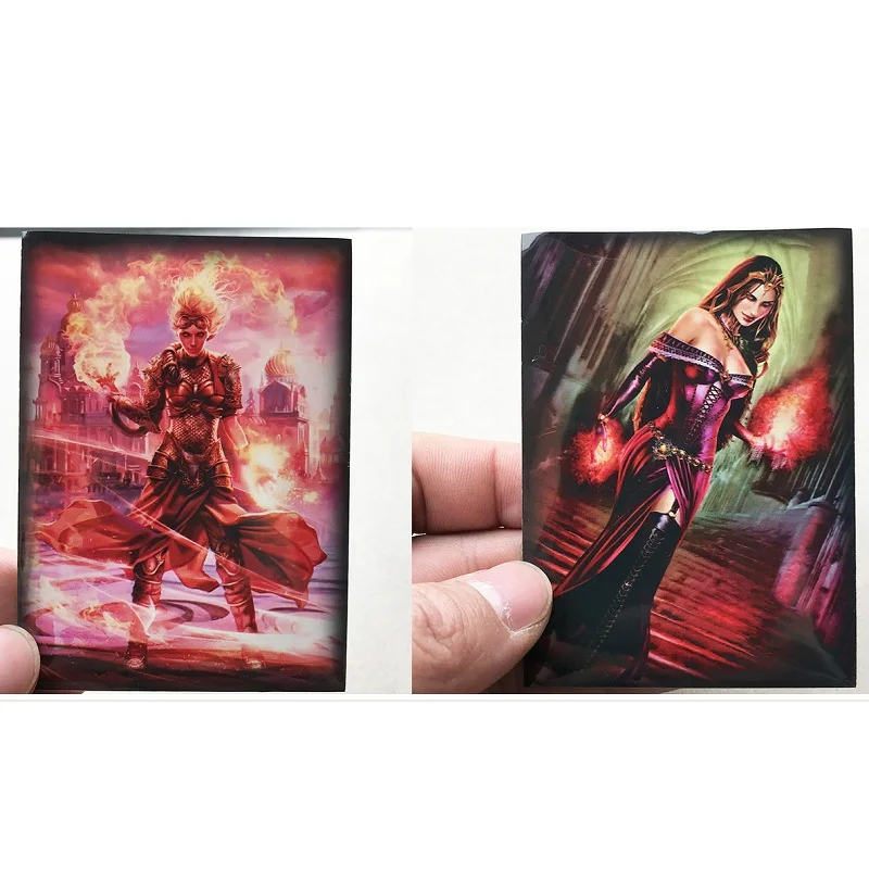 

120PCS/LOT Black Lotus Anime Magical Cards Sleeves Board Game Card Protector for Trading Card TCG Cards Shield the gathering MGT