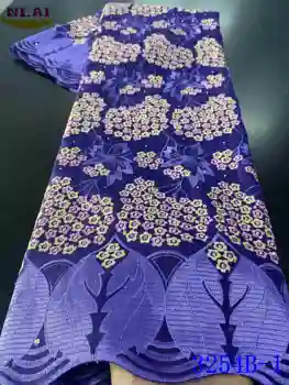 

NIAI African Lace Fabric 2020 High Quality Lace Swiss Voile Lace In Switzerland Nigerian Lace Fabrics For Party Dress XY3254B-1