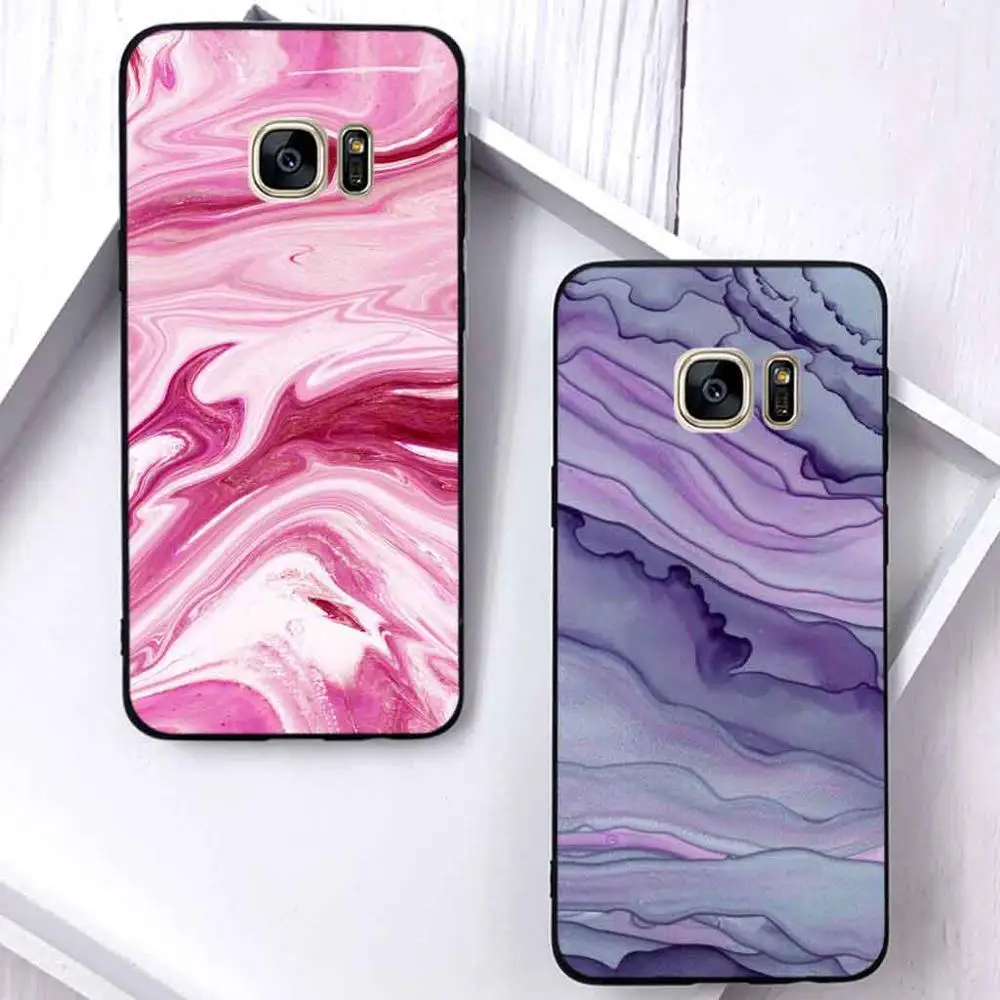 

Soft Silicone Marble Phone Case for Samsung Galaxy S6 S7 Edge S8 S9 S10 Plus Lite S8Plus Note 8 9 Back Cover Coque