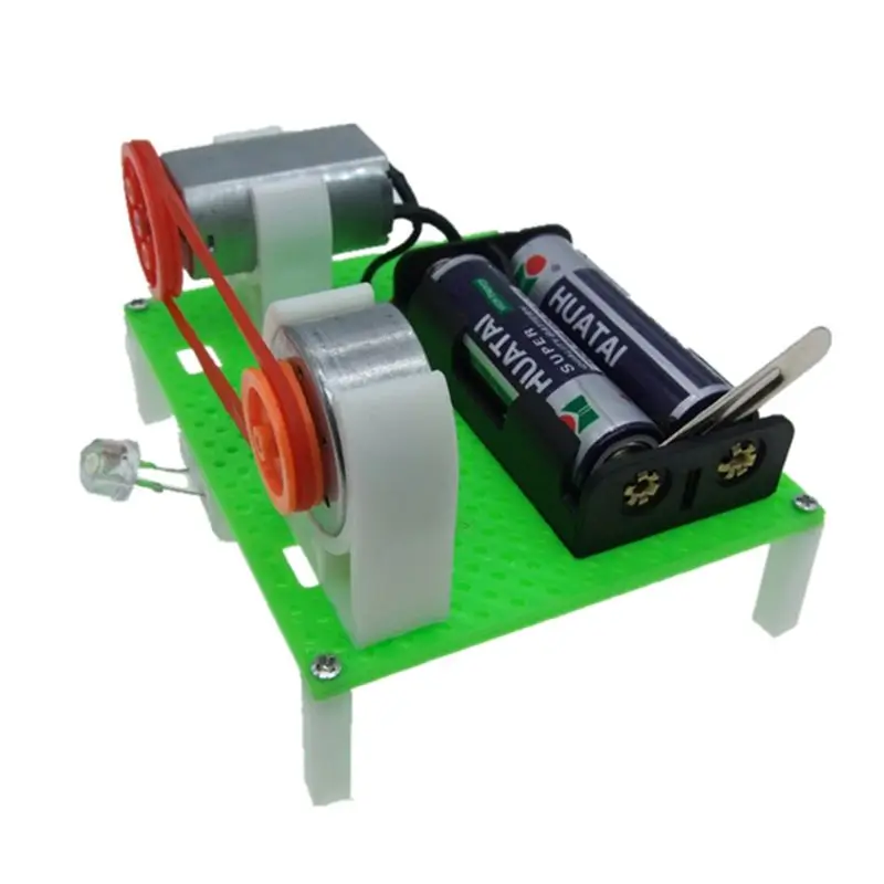 

Creative DIY Assembled Mini Transmission Generate Electric Generator Model Science Experiment Kids Children Educational Toys