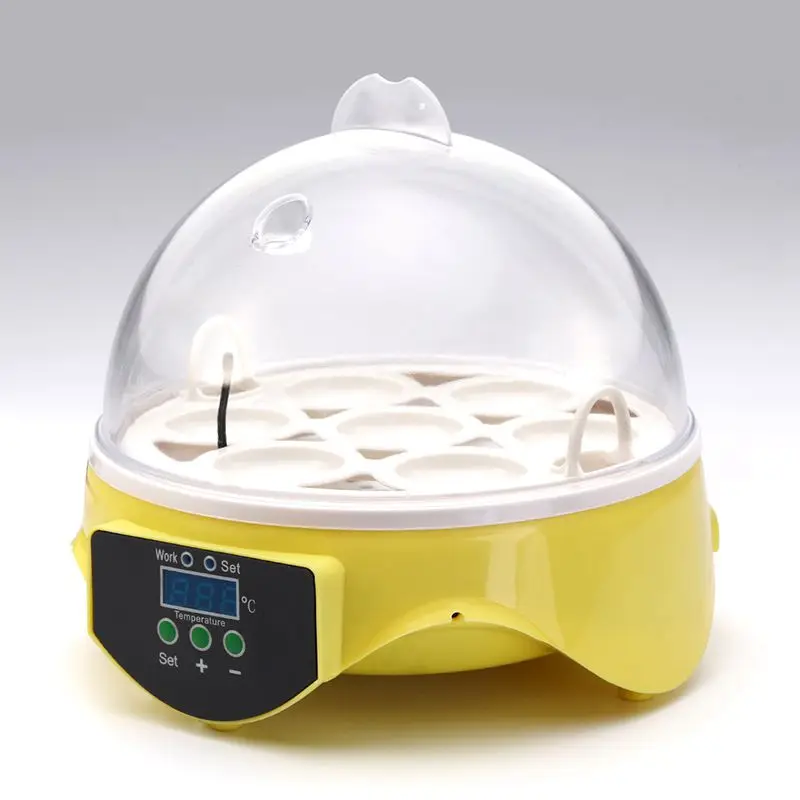 Горячая XD-Mini 7 яиц инкубатор Птицы питомник цифровой температуры инкубатор яйцо инкубатор Курица Утка Птица пигео