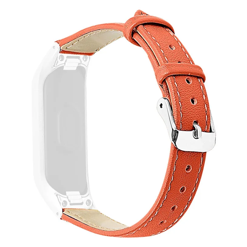 Orange CARPRIE модный кожаный сменный ремешок для часов Ремешок для samsung Galaxy fit-e R375+ металлическая рамка 907 - Цвет: Orange