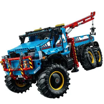 

In stock Lepining Technic Kits The Ultimate All Terrain 6X6 Remote Control Truck Set Building Blocks Bricks Toys Clone 20056