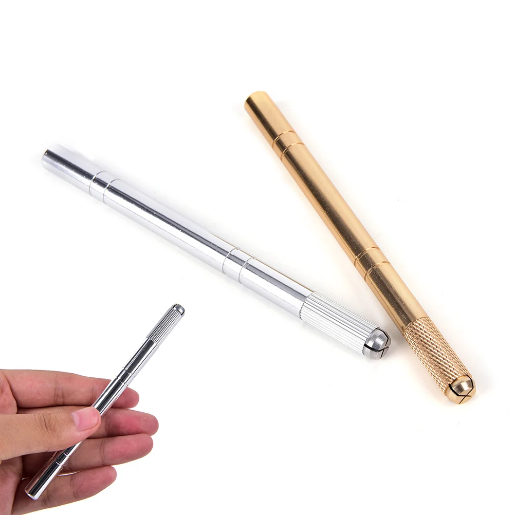 1Pc Permanent Stainless Steel Makeup Eyebrow Tattoo Manual Pen Microblading Pen Tattoo hine Pen