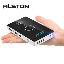 ALSTON C6 Mini 4K DLP Android projecteur WiFi Bluetooth 4.0 Portable vidéoprojecteur LED Home cinéma soutien Miracast Airplay(China)