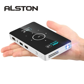 

ALSTON C6 Mini 4K DLP Android Projector WiFi Bluetooth 4.0 Portable LED Video Projector Home Cinema Support Miracast Airplay